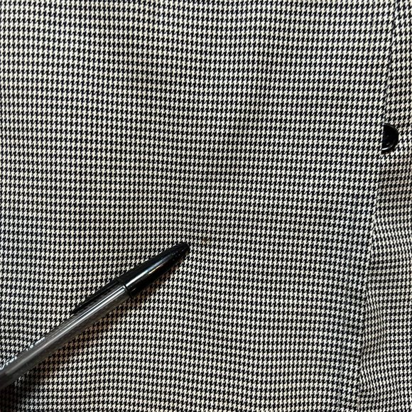 London Fog Maincoats Jacket Mens 40 Regular Houndstooth Trench Coat Cloth Lined - Picture 14 of 16